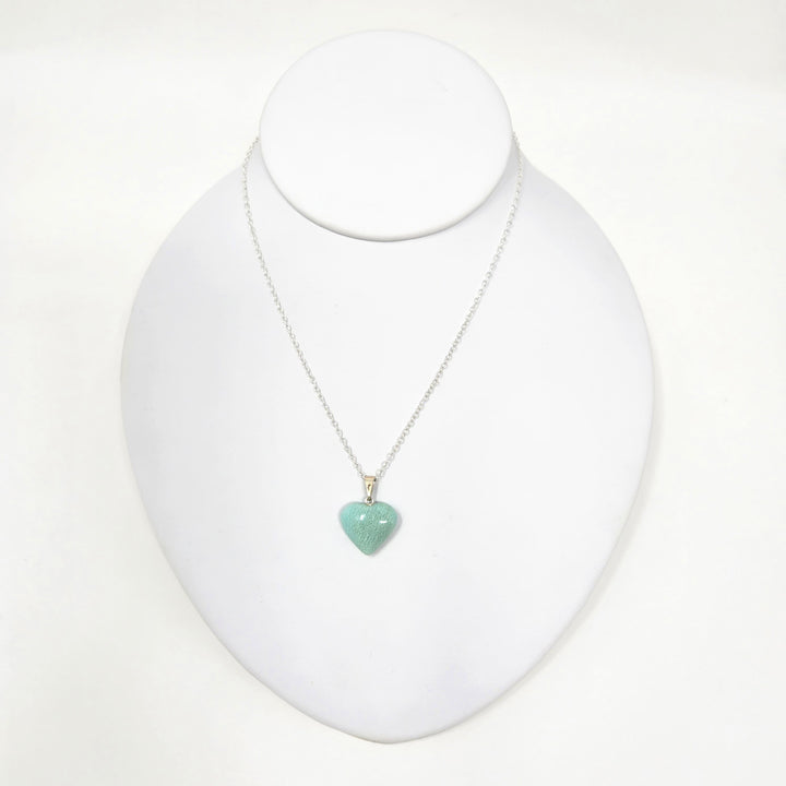 Amazonite Heart Pendant Brazil XS | The Harmony Store Pendant