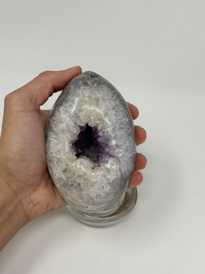 Amethyst Agate Egg Crystal | The Harmony Store Egg