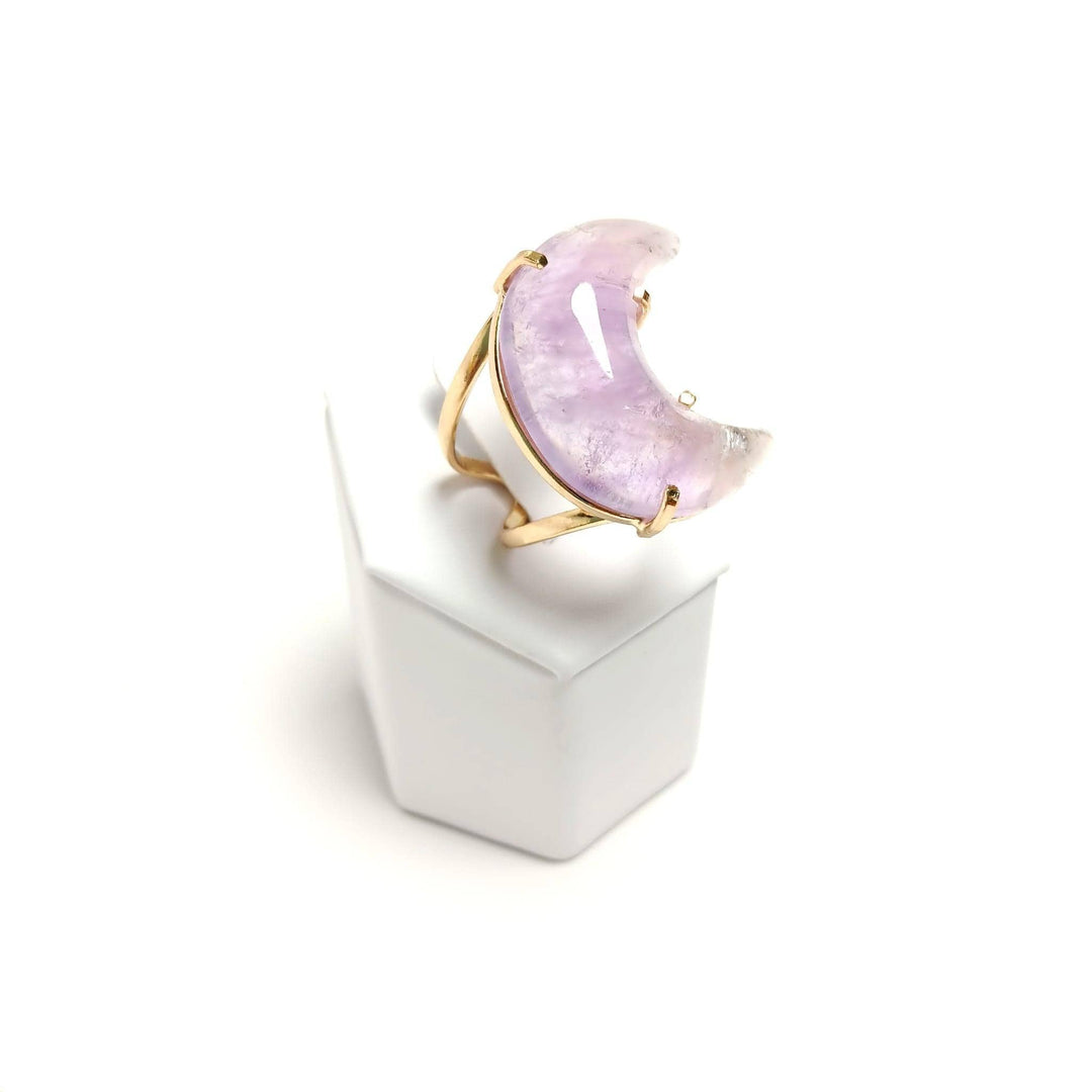 Amethyst Arc Moon Ring | The Harmony Store Ring