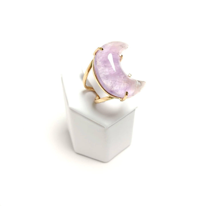 Amethyst Arc Moon Ring | The Harmony Store Ring