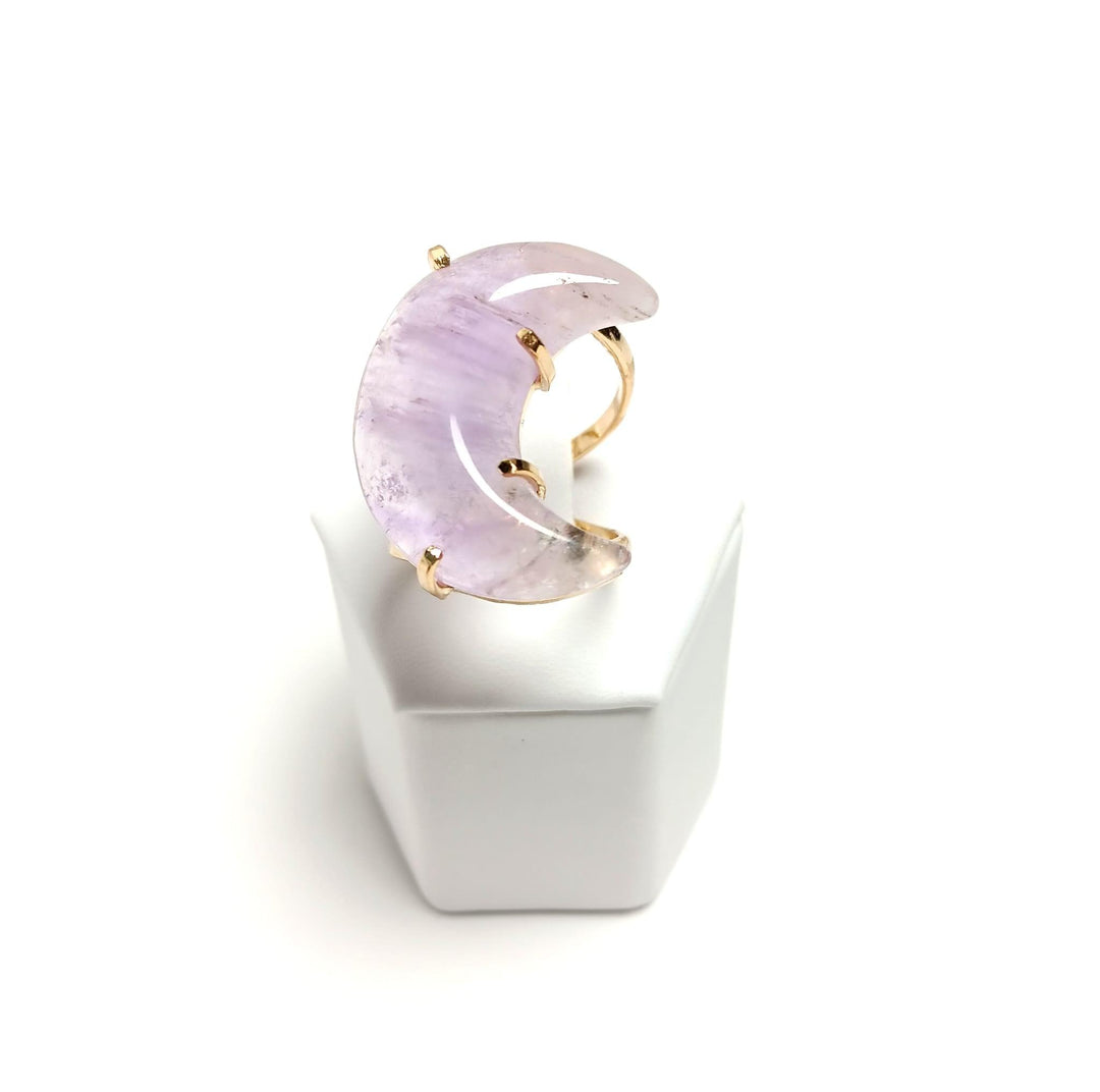 Amethyst Arc Moon Ring | The Harmony Store Ring
