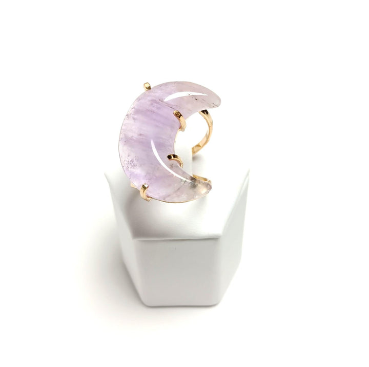Amethyst Arc Moon Ring | The Harmony Store Ring