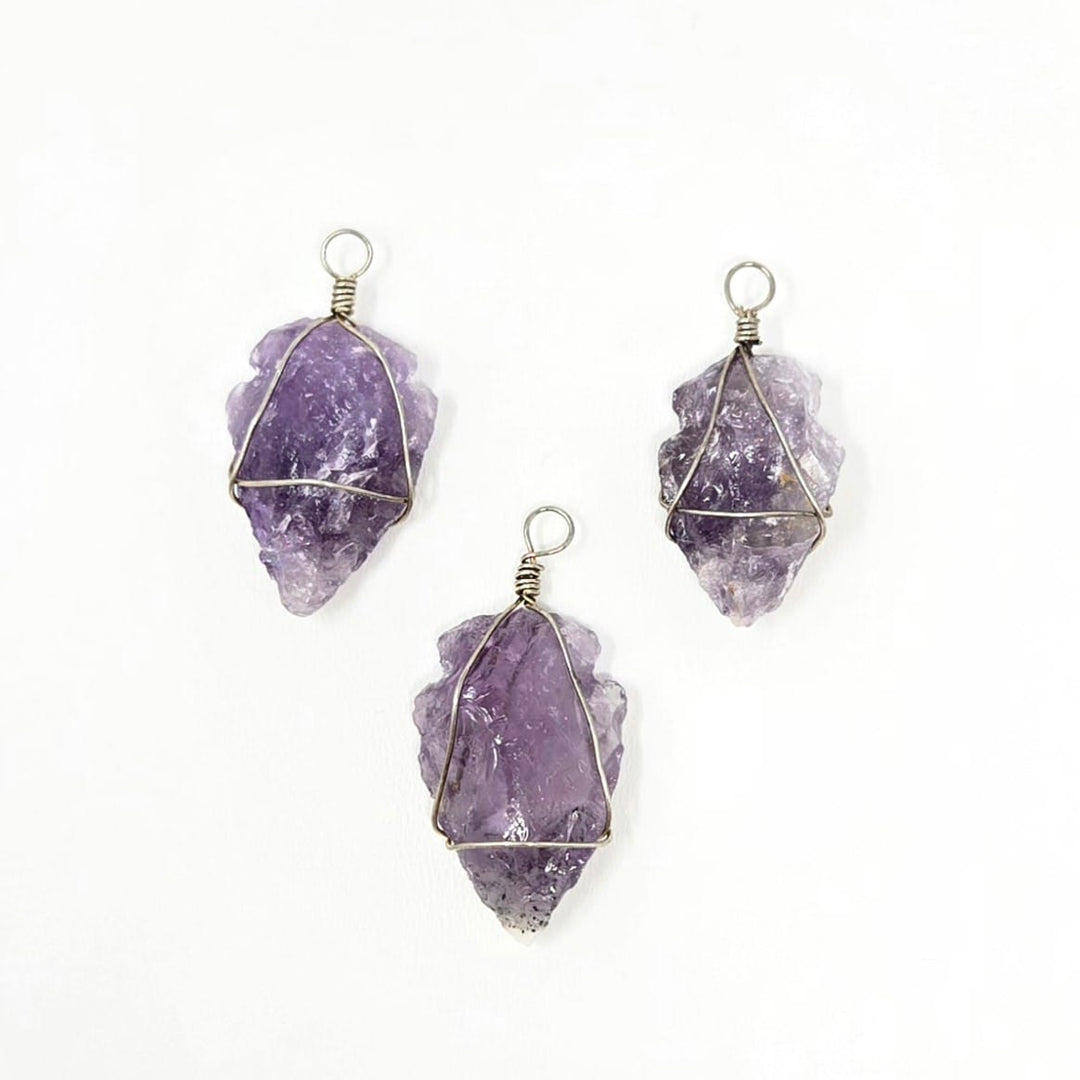 Amethyst Arrowhead Rough Pendant | The Harmony Store Pendant