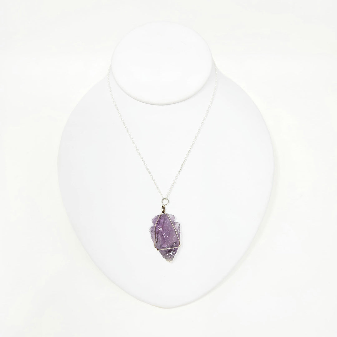 Amethyst Arrowhead Rough Pendant | The Harmony Store Pendant