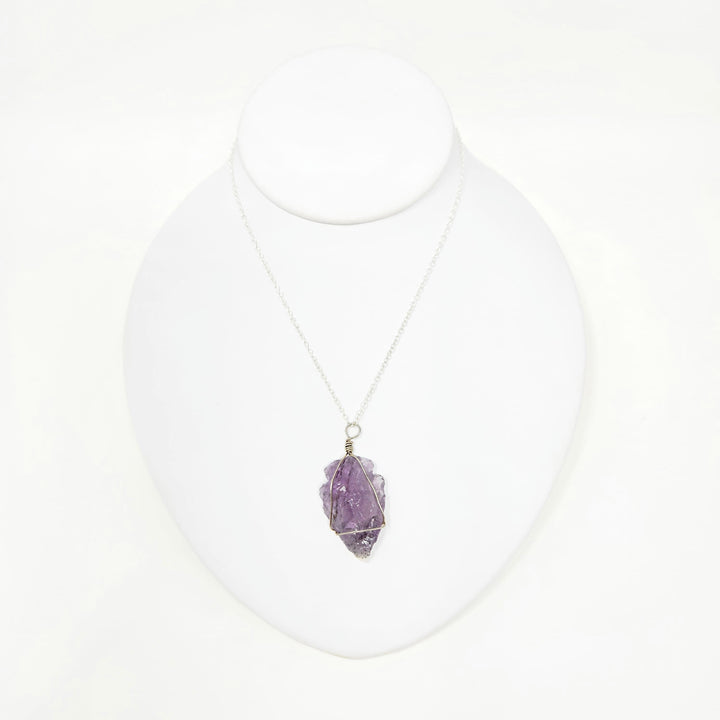 Amethyst Arrowhead Rough Pendant | The Harmony Store Pendant