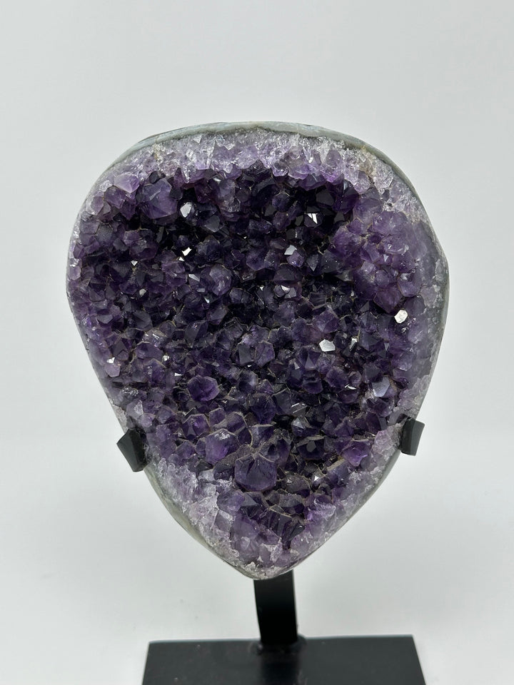 Amethyst Cluster on Metal Base AAA | The Harmony Store Geode