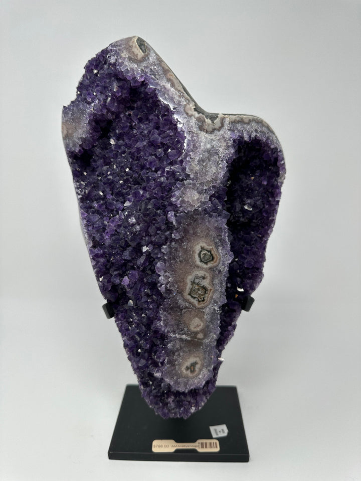 Amethyst Cluster on Metal Base AAA | The Harmony Store Geode