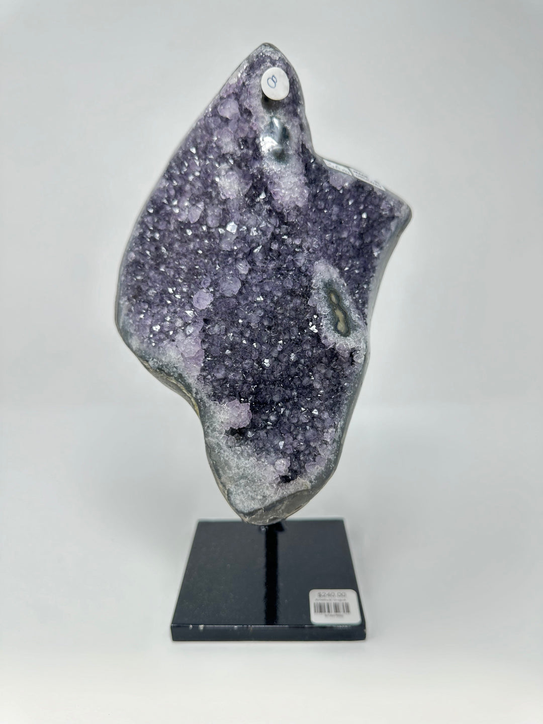 Amethyst Cluster on Metal Base AAA | The Harmony Store Geode