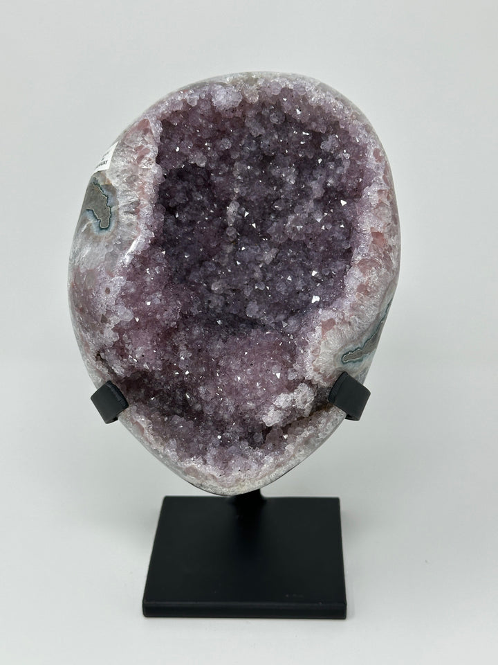 Amethyst Cluster on Metal Base AAA | The Harmony Store Geode