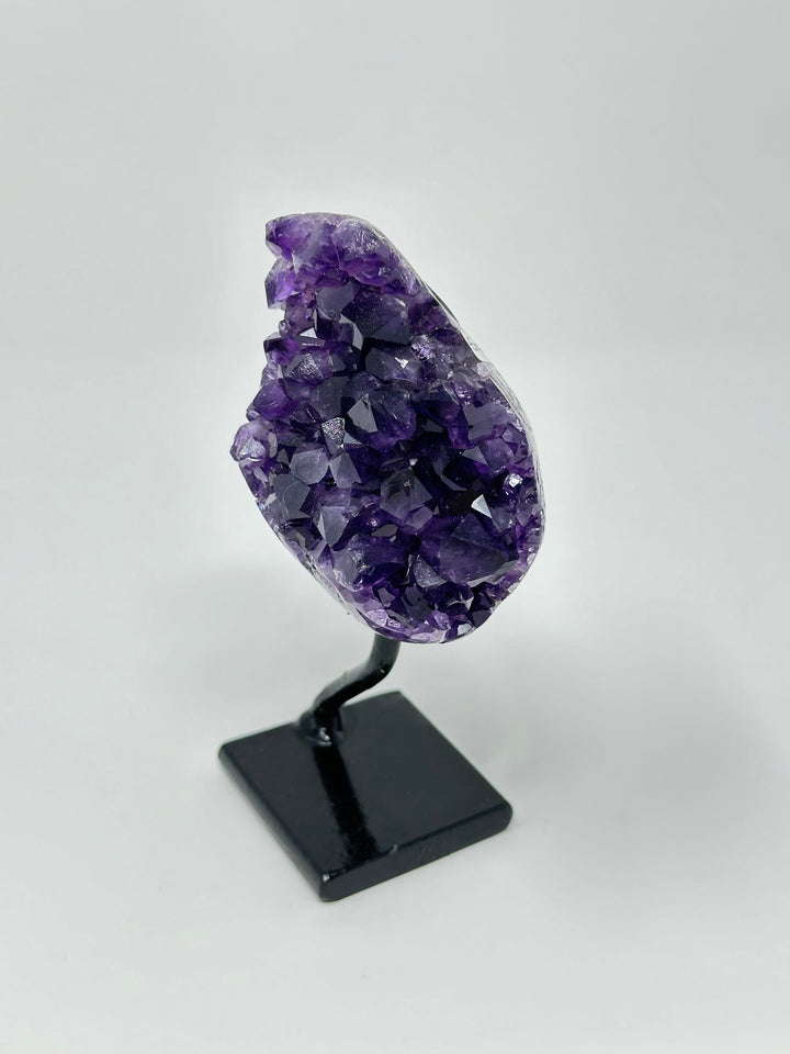 Amethyst Cluster on Metal Base AAA | The Harmony Store Geode