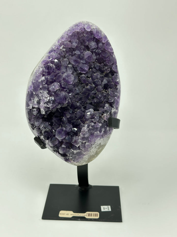 Amethyst Cluster on Metal Base AAA | The Harmony Store Geode