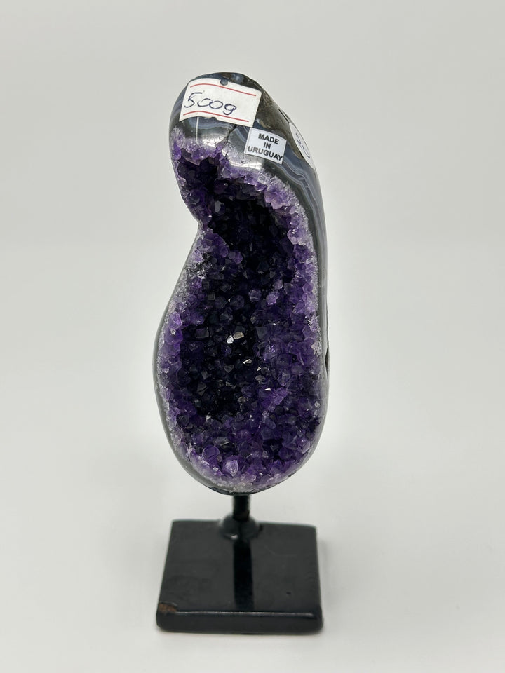 Amethyst Cluster on Metal Base AAA | The Harmony Store Geode