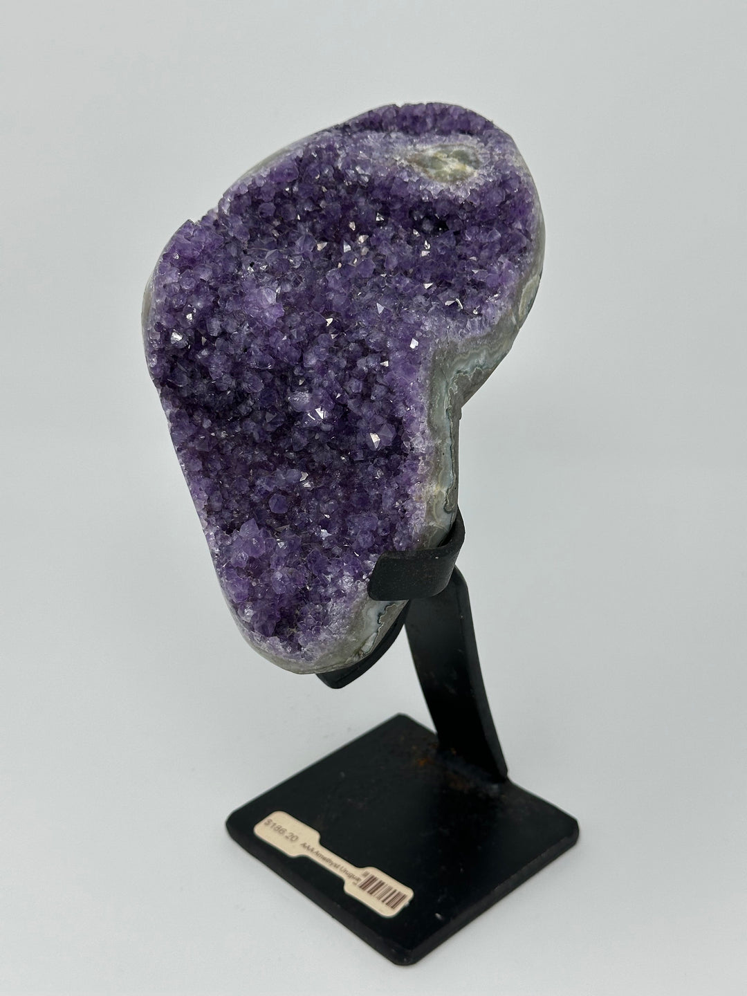 Amethyst Cluster on Metal Base AAA | The Harmony Store Geode