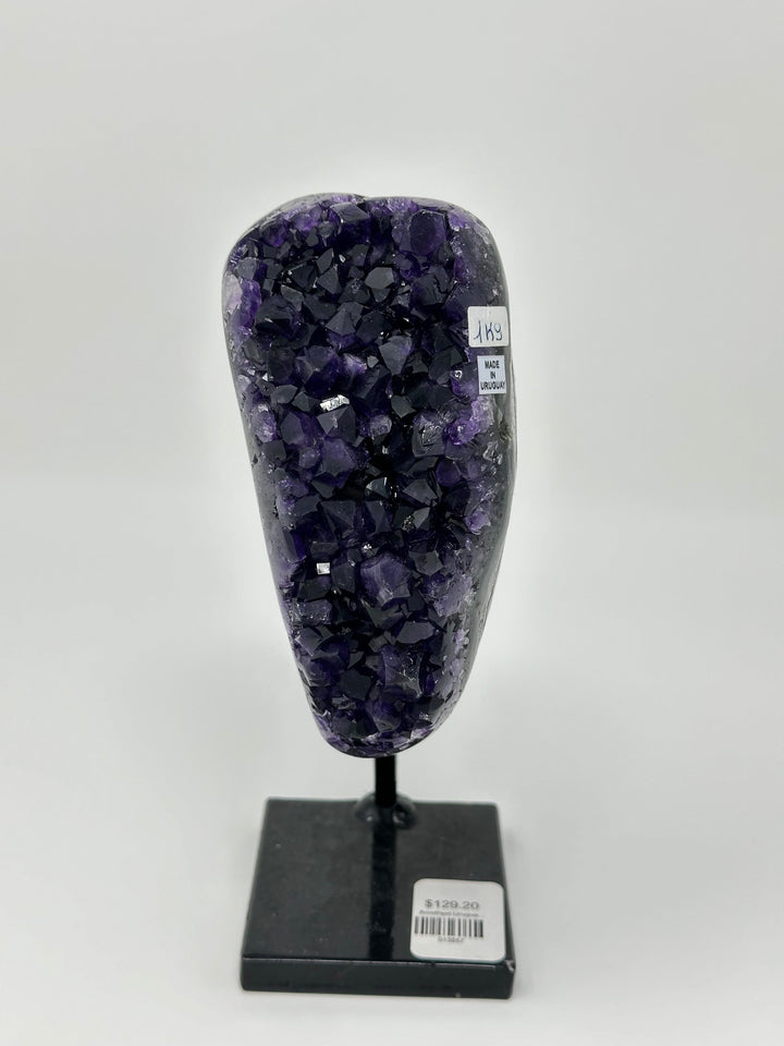 Amethyst Cluster on Metal Base AAA | The Harmony Store Geode