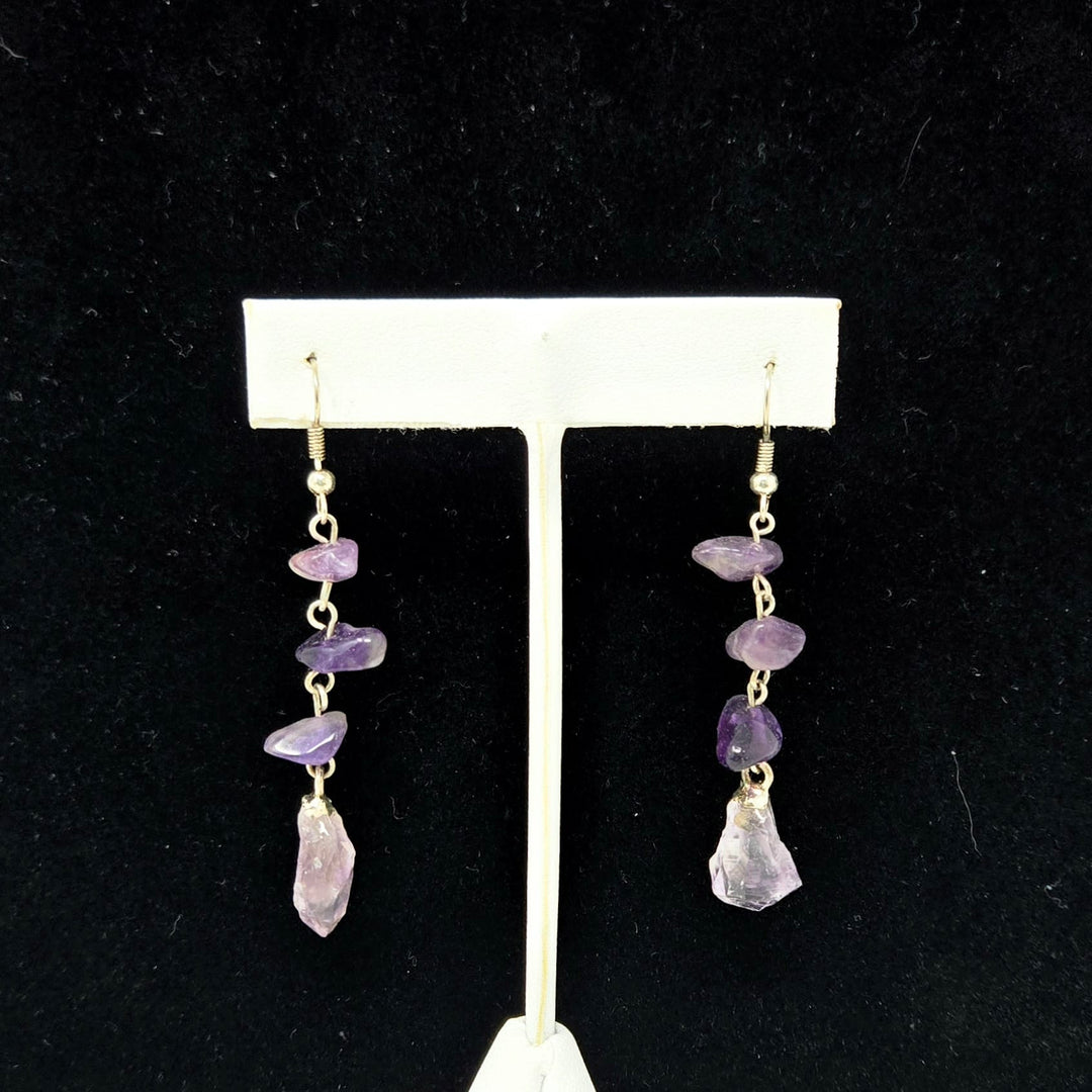 Amethyst Dangle Earring | The Harmony Store Pendant