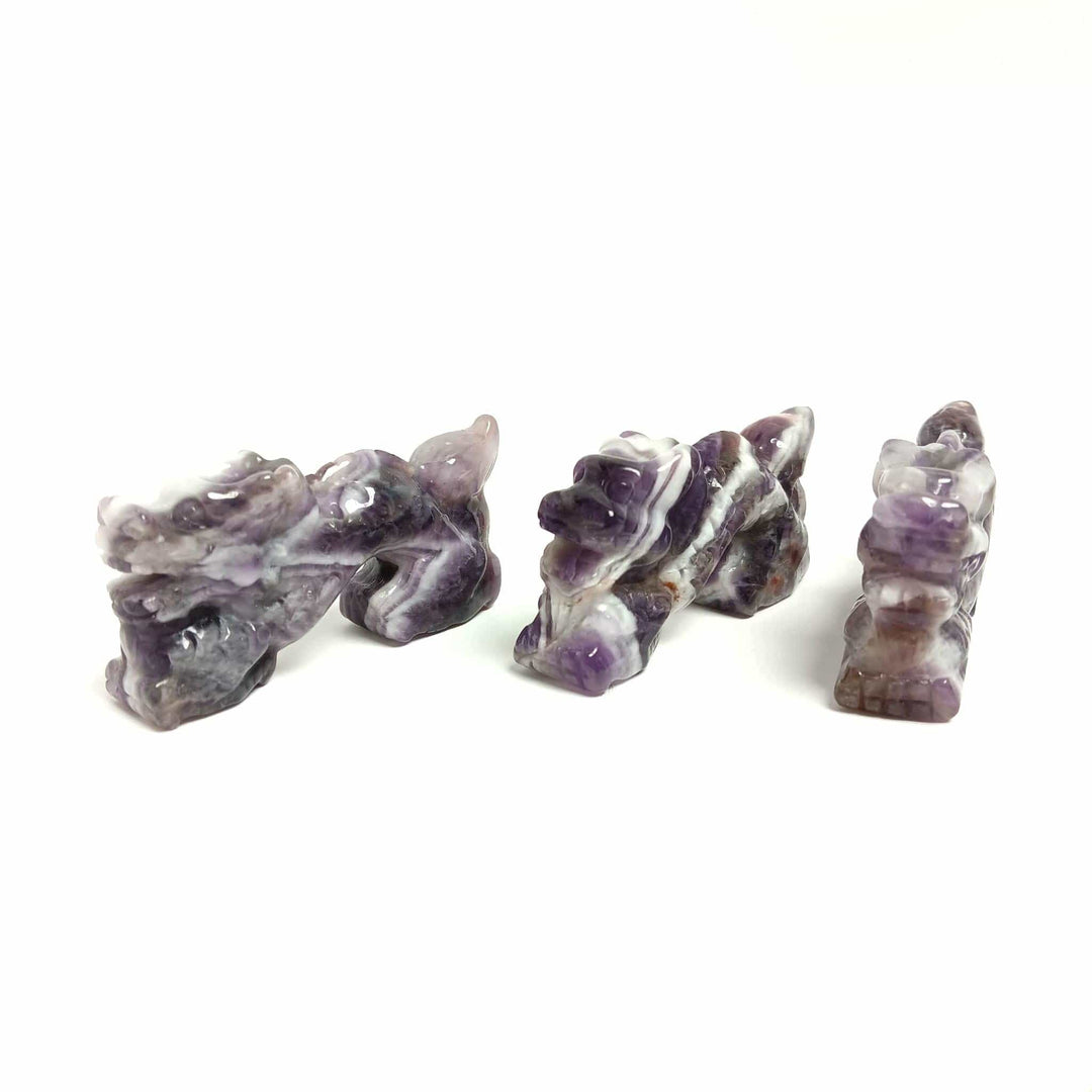 Amethyst Dragon Figurine 2-Inch | The Harmony Store Carving