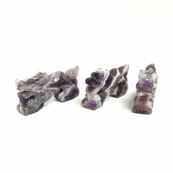Amethyst Dragon Figurine 2-Inch | The Harmony Store Carving
