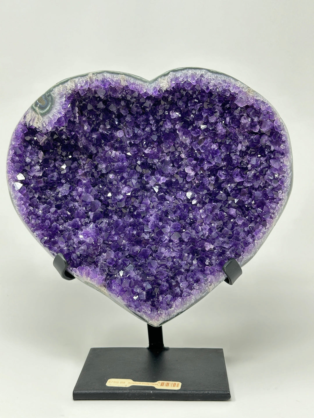 Amethyst Druzy Heart Uruguay | The Harmony Store Heart