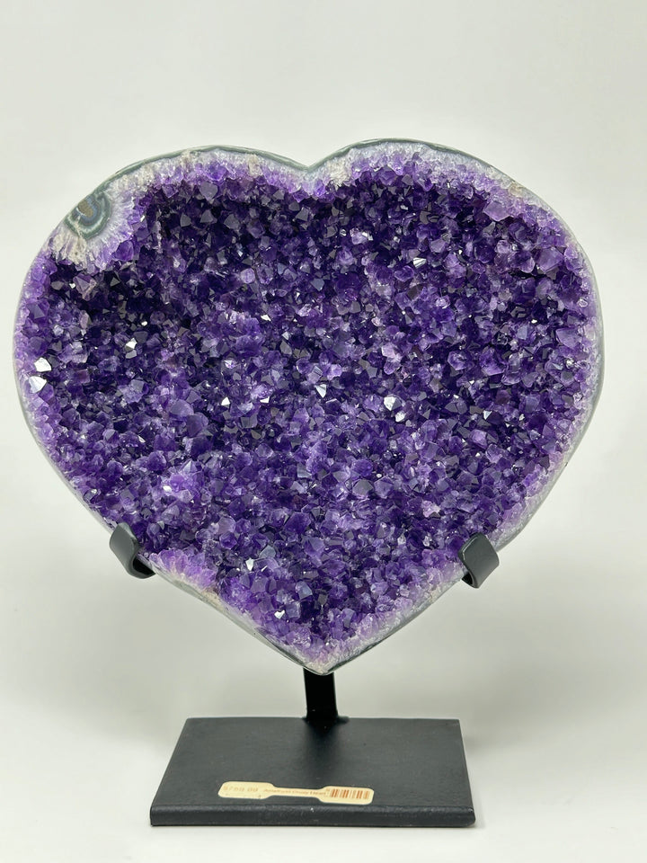 Amethyst Druzy Heart Uruguay | The Harmony Store Heart