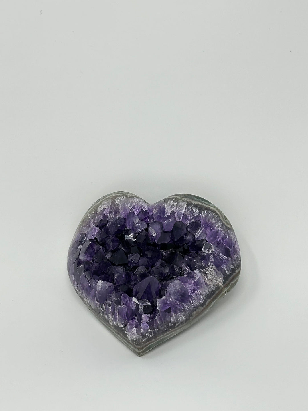 Amethyst Druzy Heart Uruguay | The Harmony Store Heart