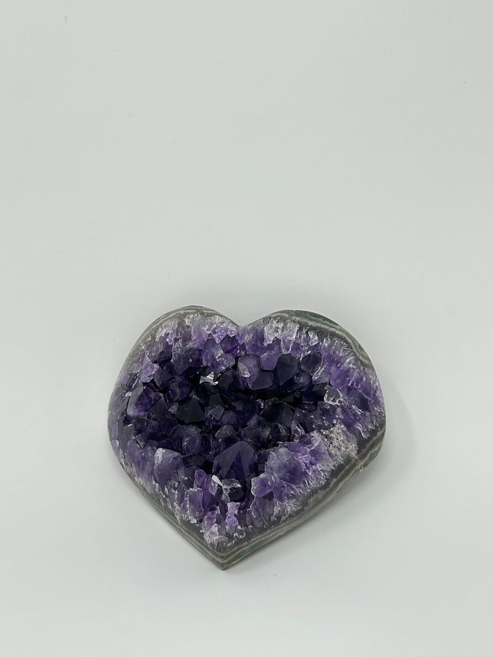 Amethyst Druzy Heart Uruguay | The Harmony Store Heart