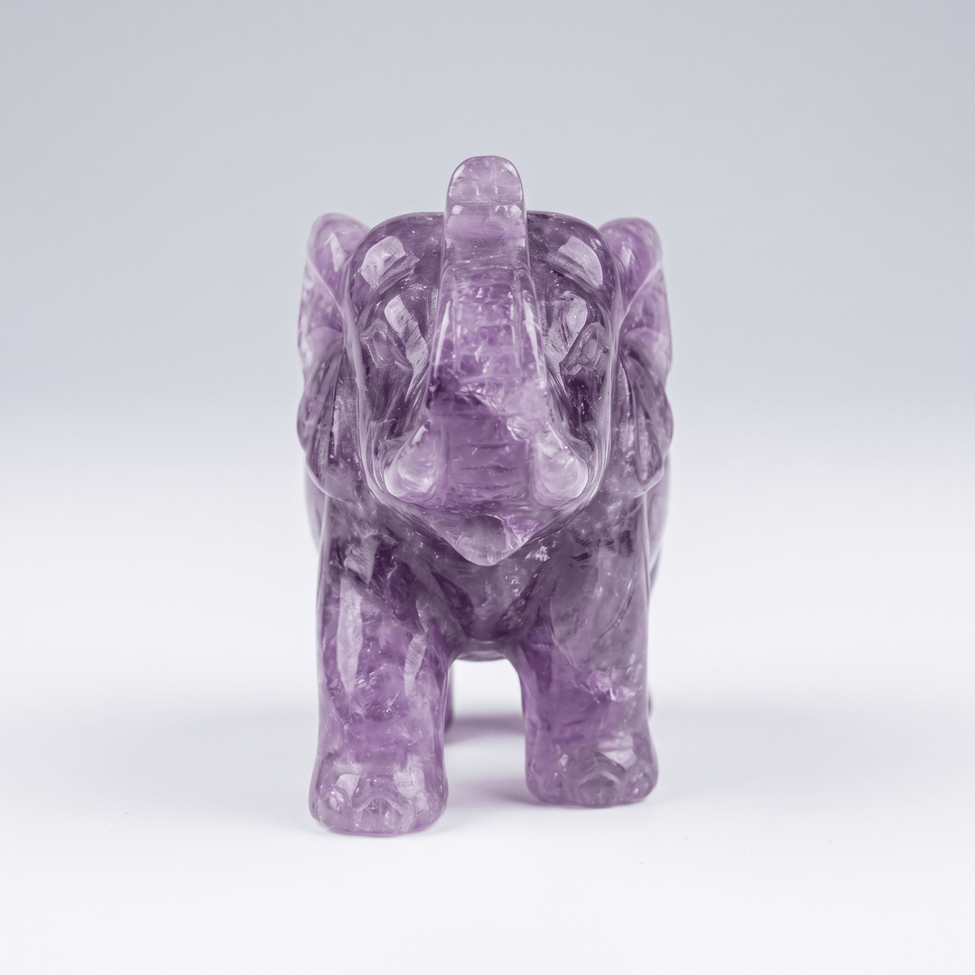 Amethyst Elephant Figurine | The Harmony Store Elephant
