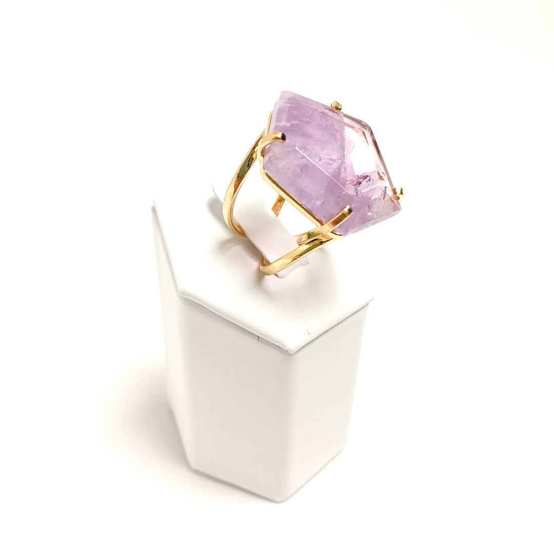 Amethyst Faceted Arc Ring | The Harmony Store Ring