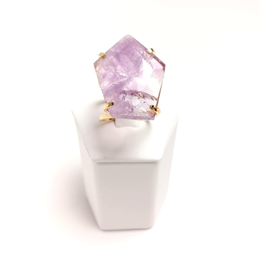 Amethyst Faceted Arc Ring | The Harmony Store Ring