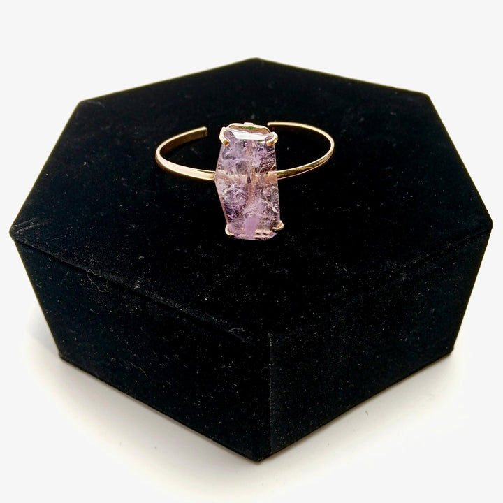 Amethyst Faceted Simple Band Bracelet | The Harmony Store Bracelet
