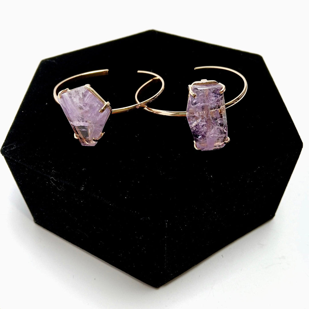 Amethyst Faceted Simple Band Bracelet | The Harmony Store Bracelet