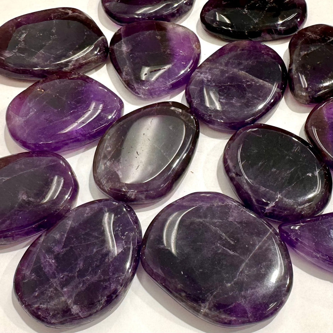 Amethyst Flat Worry Stone - The Harmony Store