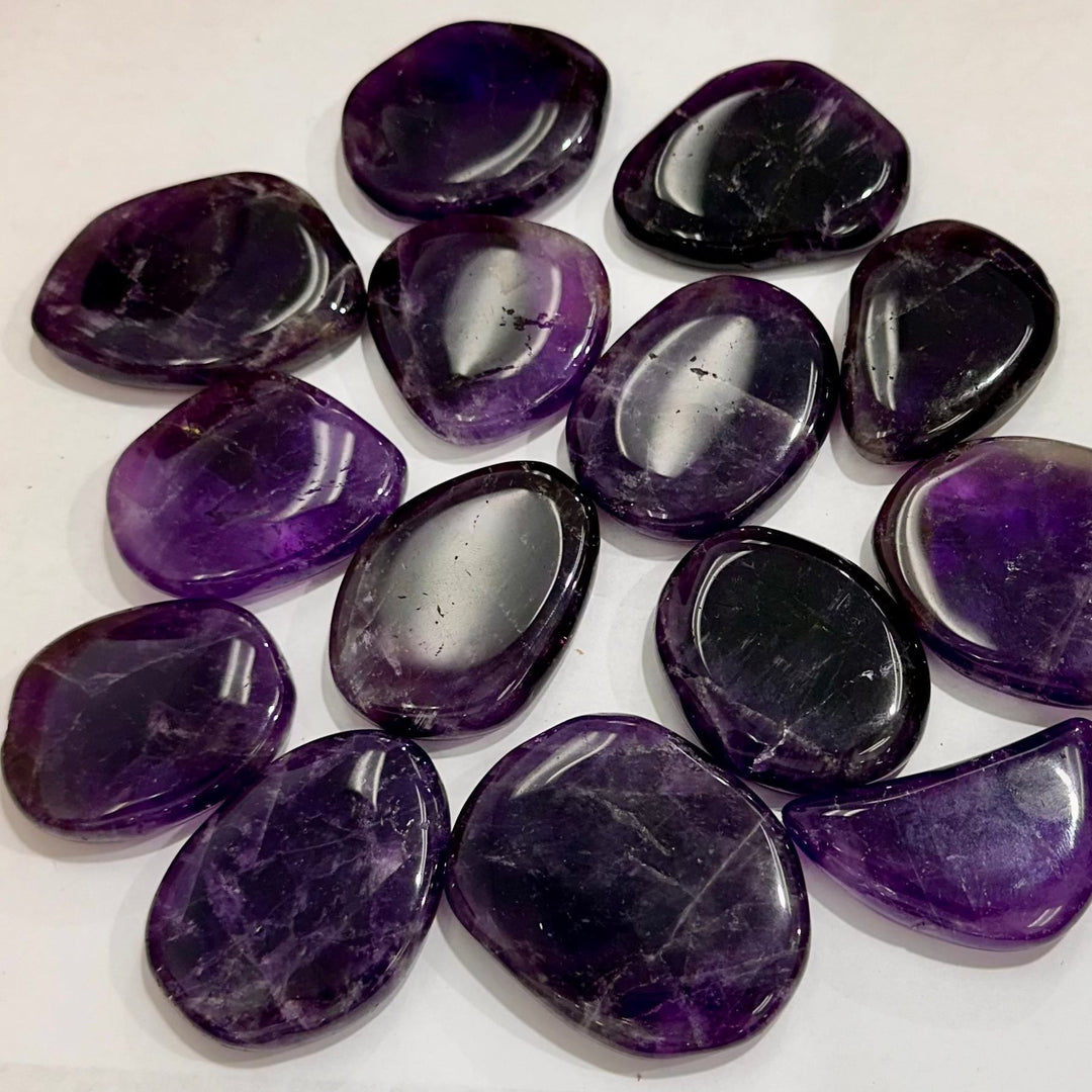 Amethyst Flat Worry Stone - The Harmony Store