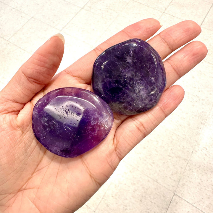 Amethyst Flat Worry Stone - The Harmony Store
