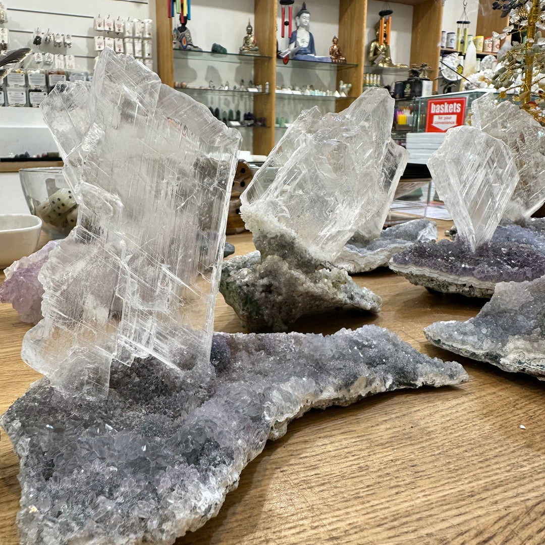 Amethyst Flower Gypsum Slab Brazil | The Harmony Store Specimen