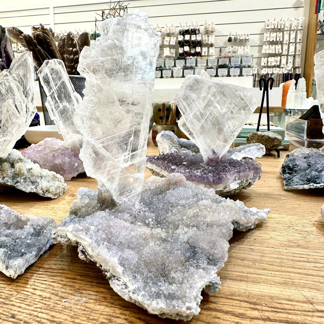 Amethyst Flower Gypsum Slab Brazil | The Harmony Store Specimen