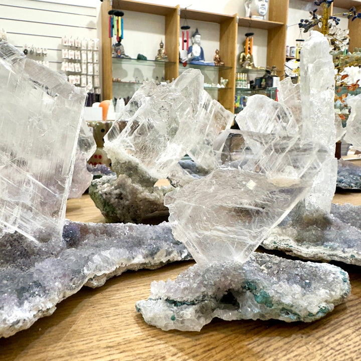Amethyst Flower Gypsum Slab Brazil | The Harmony Store Specimen