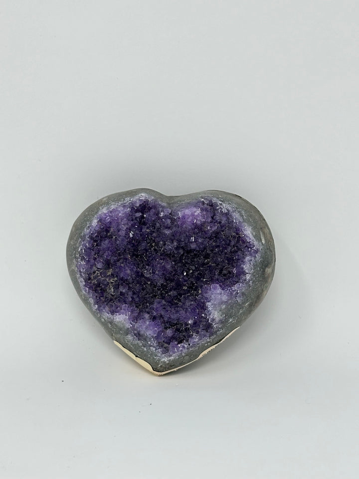 Amethyst Heart Uruguay B Quality | The Harmony Store Heart