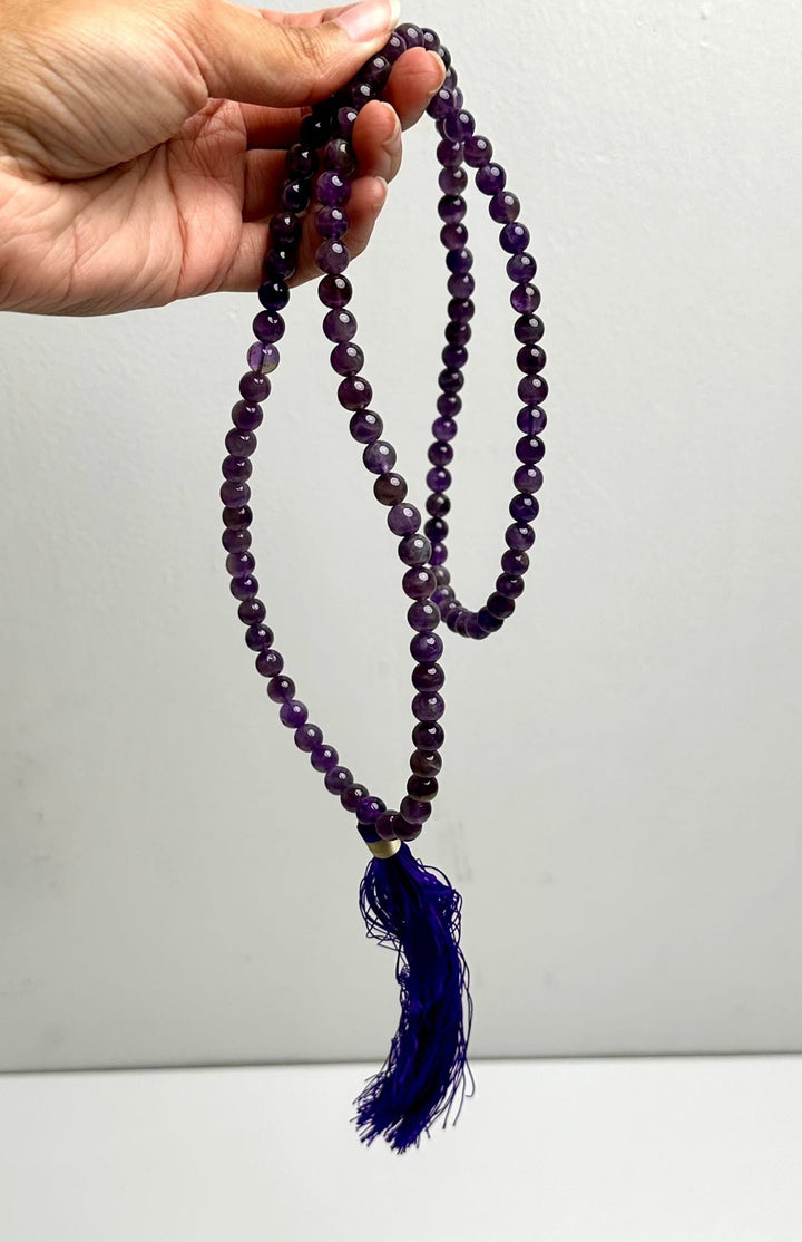 Amethyst Japa Mala 8mm | The Harmony Store Bracelet