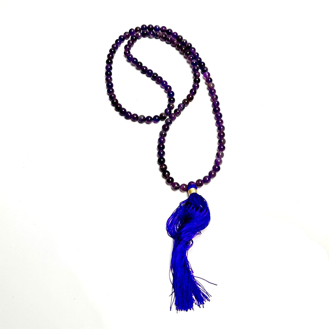 Amethyst Japa Mala 8mm | The Harmony Store Bracelet