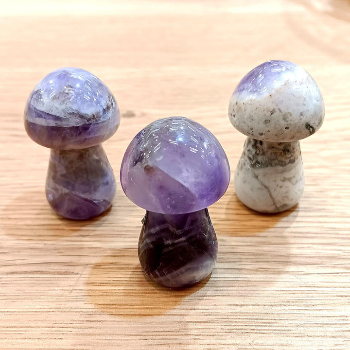 Amethyst Mushroom Carving | The Harmony Store Mushroom