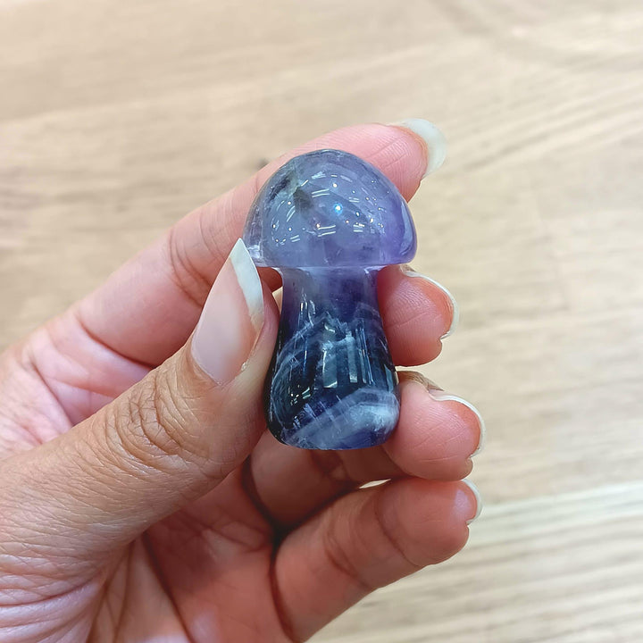 Amethyst Mushroom Carving | The Harmony Store Mushroom
