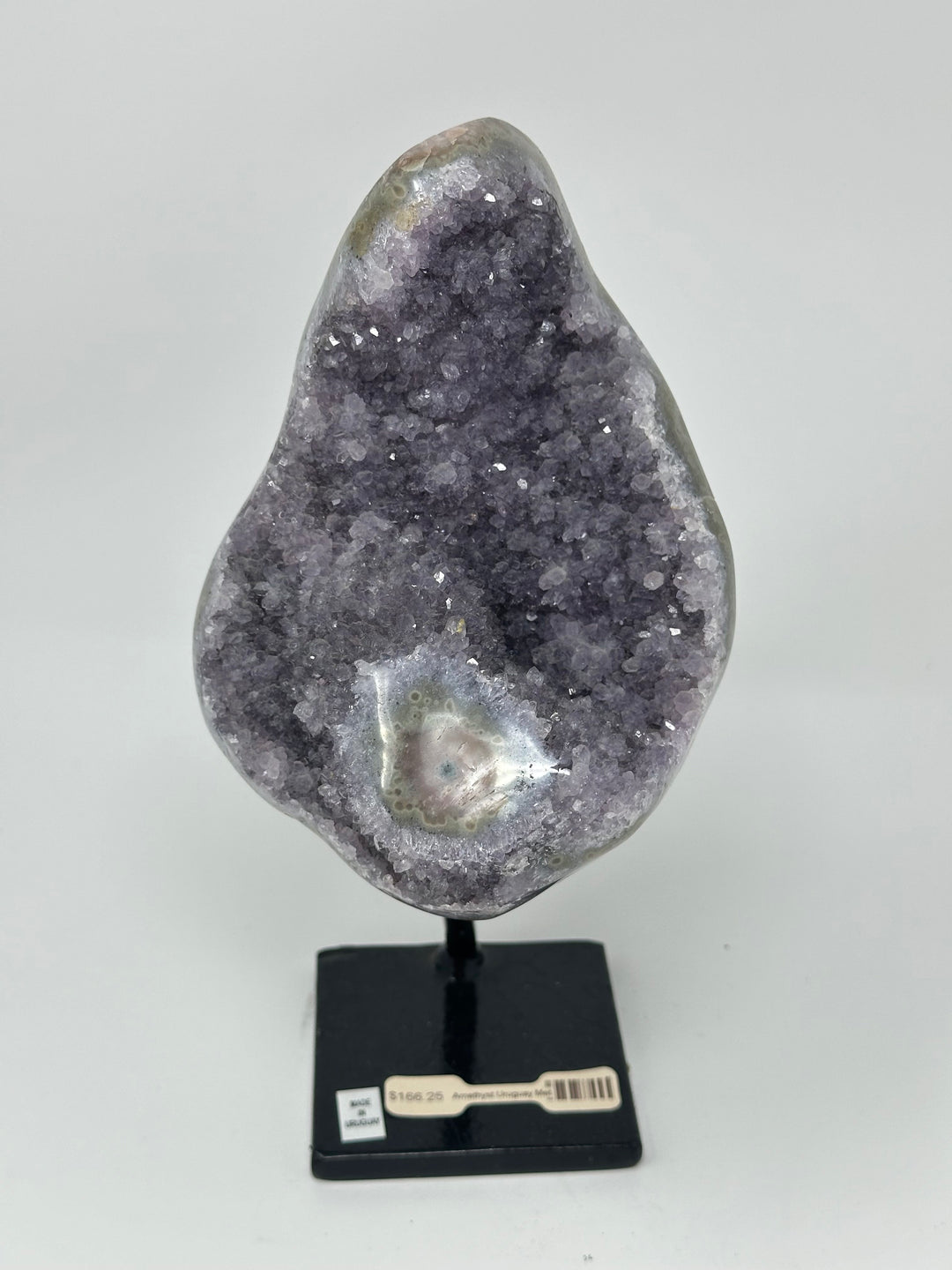 Amethyst on Metal Display Base | The Harmony Store Geode