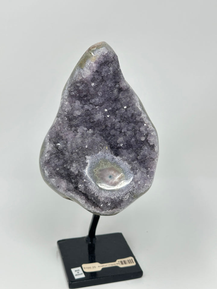 Amethyst on Metal Display Base | The Harmony Store Geode