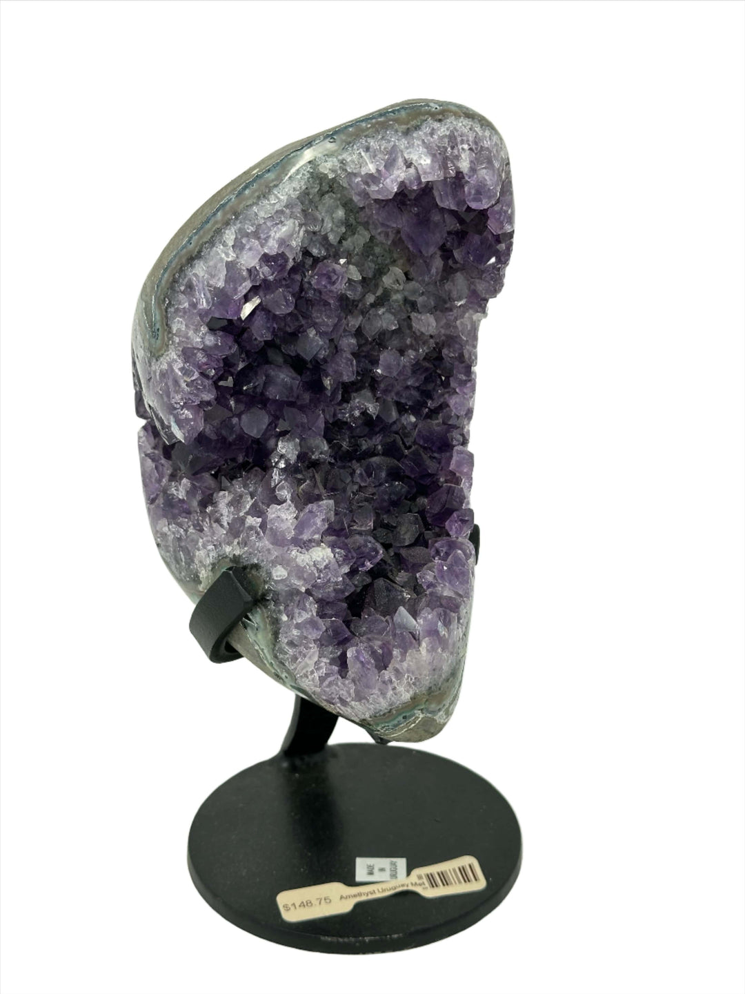 Amethyst on Metal Display Base | The Harmony Store Geode