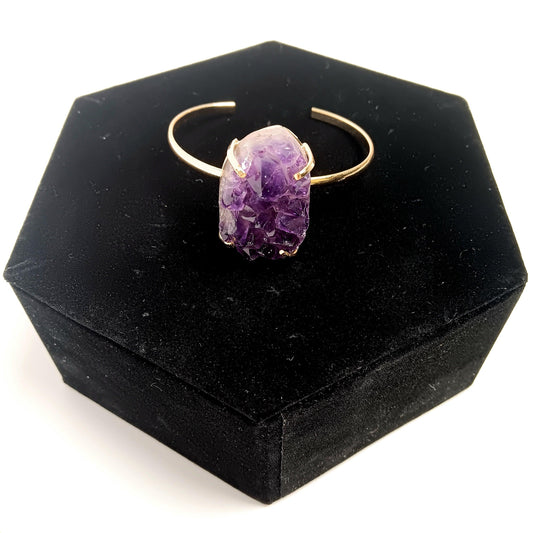 Amethyst Simple Band Bracelet - The Harmony Store