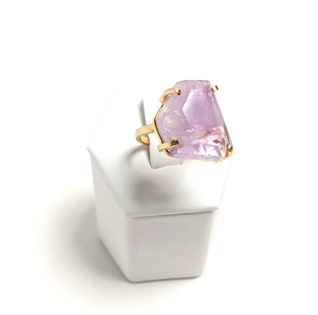 Amethyst Faceted Wire Ring | The Harmony Store Ring