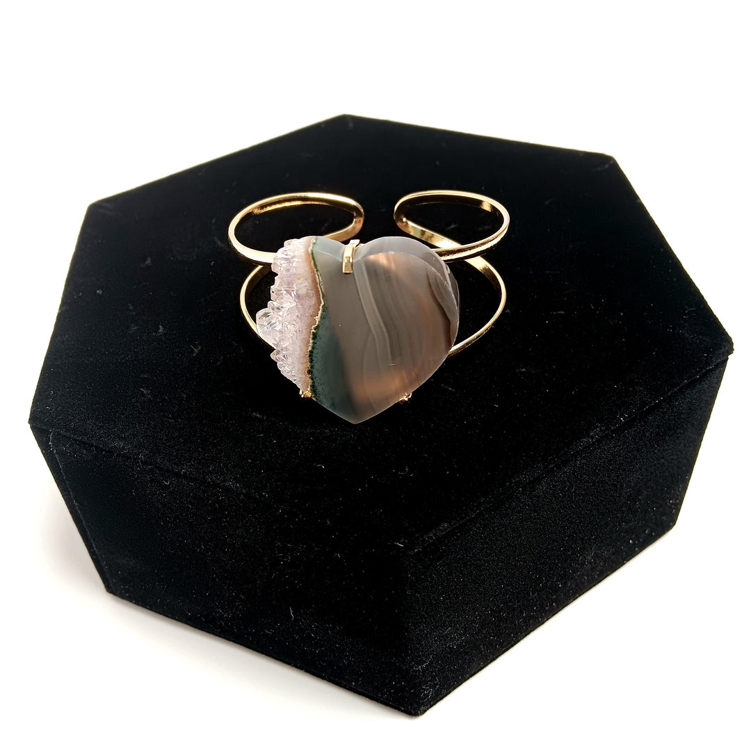 Amethyst Slice Arc Bracelet | The Harmony Store Bracelet