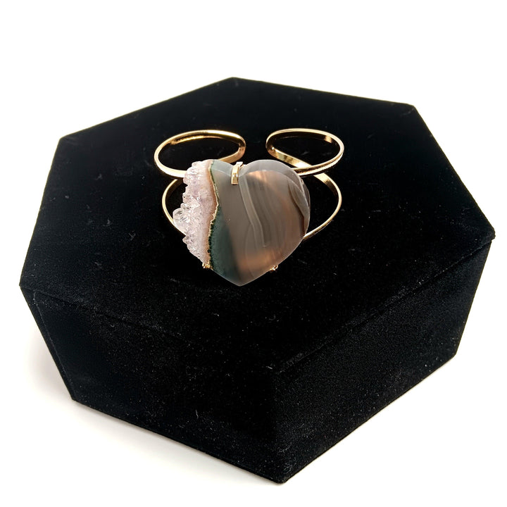 Amethyst Slice Arc Bracelet | The Harmony Store Bracelet
