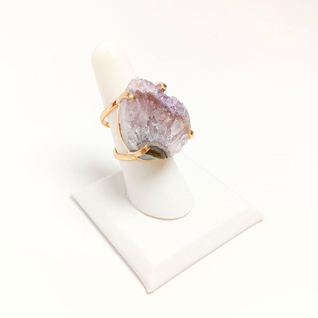 Amethyst Slice Arc Ring | The Harmony Store Ring