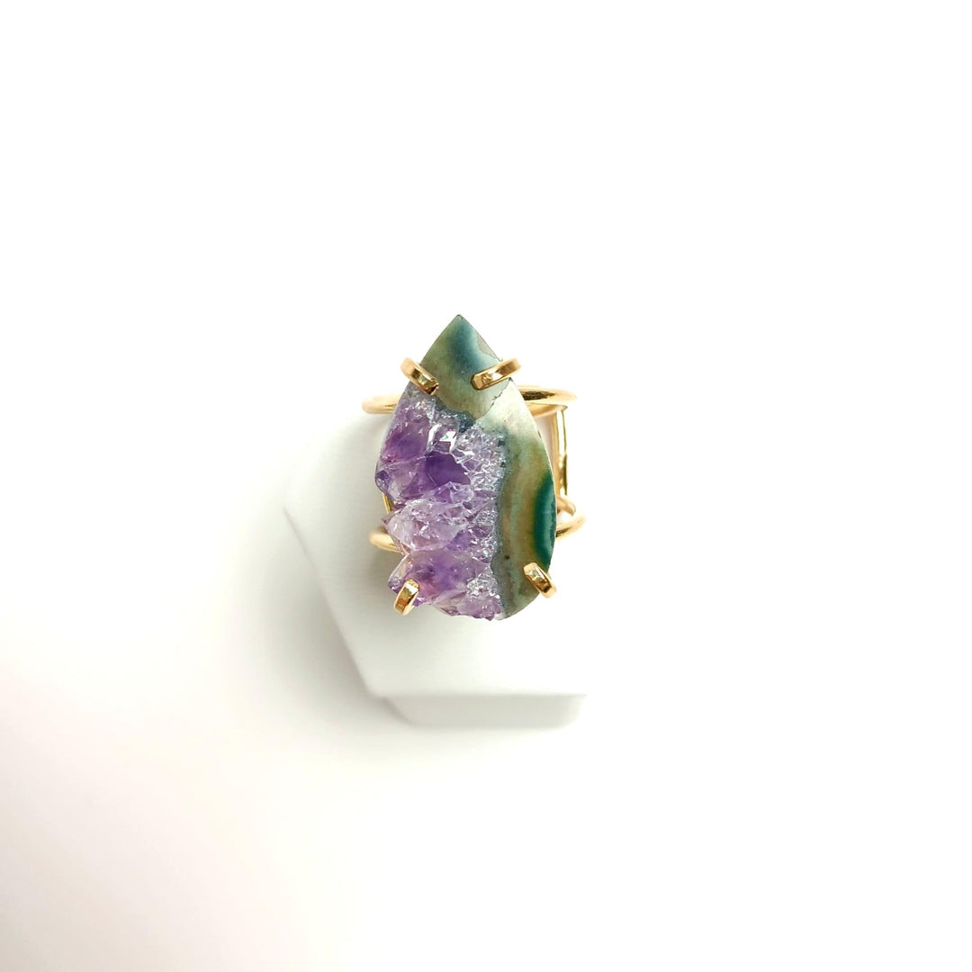 Amethyst Slice Wire Ring | The Harmony Store Ring